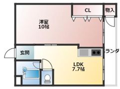 エターナルシティー公園 1号館の間取り画像