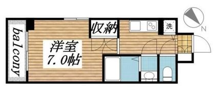 メゾン・ド・ヴィレ勝どきの間取り画像