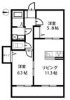 FLEX川口ⅡEASTの間取り画像