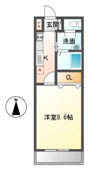 パルジェ紘の間取り画像