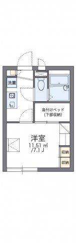 レオパレスメルベーユドミールの間取り画像