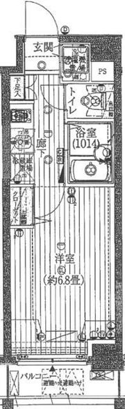 プレール・ドゥーク清澄白河の間取り画像