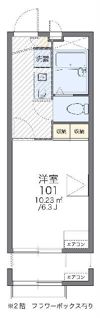 レオパレスブライトハイムの間取り画像