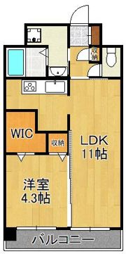 フェリシエ京町の間取り画像