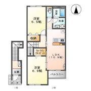 ZEUS茂原Ⅰの間取り画像