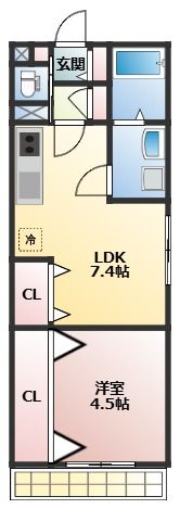 La famille K 新大阪の間取り画像
