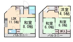 グランディア熊内橋の間取り画像