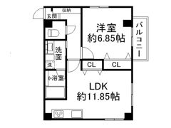 アンリーヴ北野の間取り画像