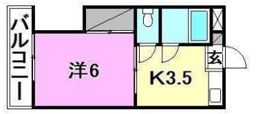 ハイツ岡田の間取り画像