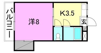 ハイツ岡田の間取り画像