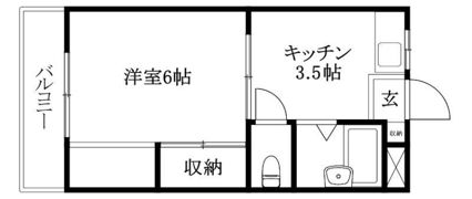 ハイツ岡田の間取り画像