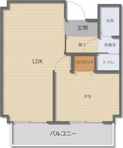シャンテヒロの間取り画像