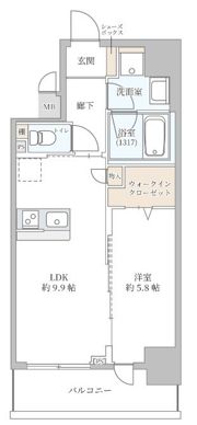 K-NEXT・南森町の間取り画像