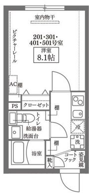 COCOCUBE日本橋水天宮の間取り画像