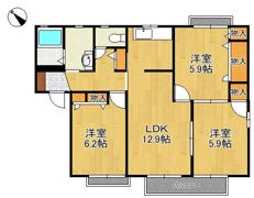 フィオーレIA棟の間取り画像