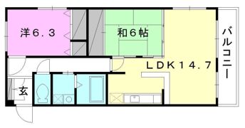 サンヴァリエ岩崎の間取り画像