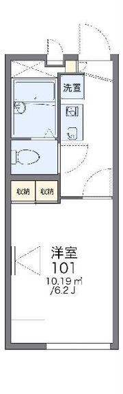 レオパレス三郷Ⅱの間取り画像