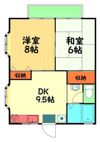 コーポ栄の間取り画像