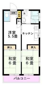 宮城荘の間取り画像