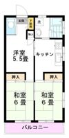宮城荘の間取り画像