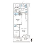 フロンティアレジデンス錦糸公園の間取り画像