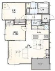 名古屋市昭和区御器所アパートの間取り画像