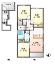 ロランジュの間取り画像