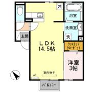 ハピネス下阪本の間取り画像