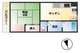 メゾン中央の間取り画像
