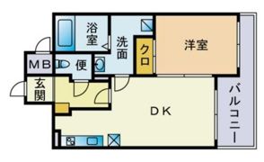 ラフィネス薬院イーストタワーの間取り画像