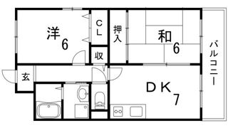 パレス兵庫駅前通の間取り画像