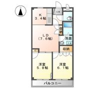 アドラブールFの間取り画像