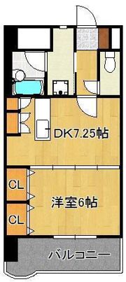 ライオンズマンション黒崎 303の間取り画像