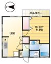 コーポ原井の間取り画像