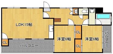 ロード黒崎の間取り画像