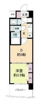 セレニテ神戸ミラクノールの間取り画像