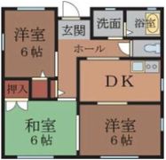 粕川町一戸建貸住宅の間取り画像