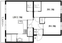 コーポラス高陽台の間取り画像
