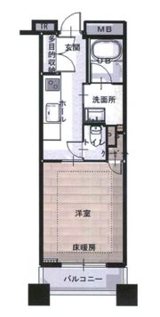 Brillia銀座idの間取り画像