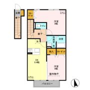 サンモール Aの間取り画像