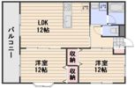ロンディーネ福富Ⅱの間取り画像