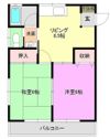 コーポ栄の間取り画像