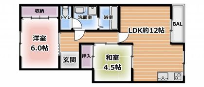 ロイヤル美田の間取り画像