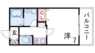 クレリア神戸の間取り画像