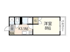 フラーリッシュ岡本の間取り画像