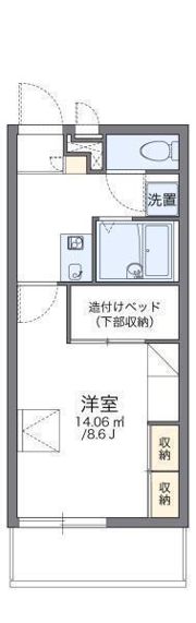 レオパレスグランドカメリア6の間取り画像