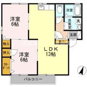 アークシティーBの間取り画像
