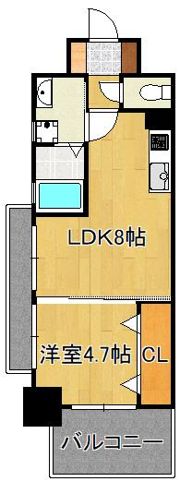 レジナスイート田町の間取り画像