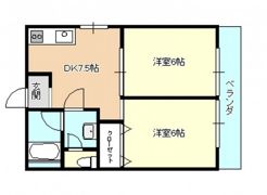 大宮コーポラスの間取り画像