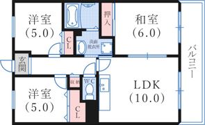 ストークコートの間取り画像